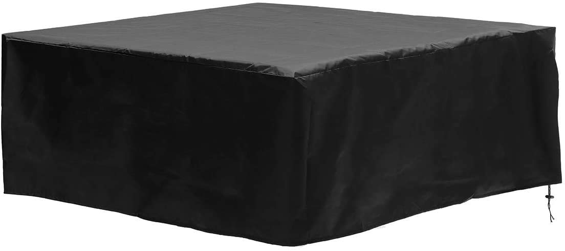 dDanke Waterproof 100% UV Resistant Outdoor Square Hot Tub Cover Spa Cover 220x220x85cm