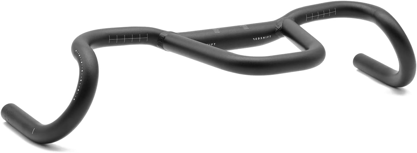 REDSHIFT Kitchen Sink Handlebar with Loop for Road, Gravel, Touring, and Commuter Bikes, Aluminum Drop Bar, 31.8mm Clamp, with 20mm of Rise, 41 cm Width