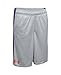 Under Armour Boys' Eliminator Printed Shorts, Overcast Gray (941)/Risk Red, Youth X-Large