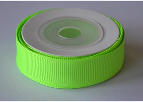 Ruban gros grain uni "vert flash" 5 m x 16 mm