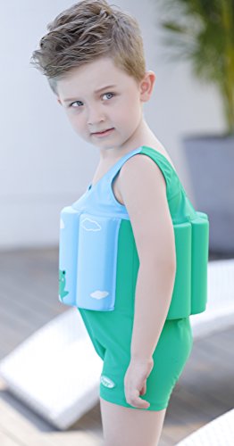 image for SGMWVB Cute Toddler Swimsuits Float Suit with Adjustable Buoyancy one 