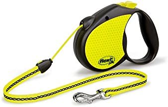 flexi neon dog lead