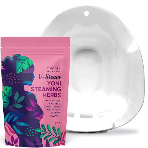 Peach Care Sitz Bath Seat & Yoni Steam Herbs - Over The Toilet Vaginal ...