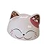 High Quality Japanese Lucky Cat Ceramic Teacup Mug Glass - comes with Lid and Spoon (Red)