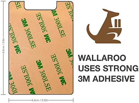 Wallaroo Genuine Leather Phone Card Holder Pocket For iPhone and Android Smartphones (Robin's Egg Pastel Blue Leather) - Image 5