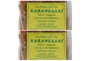 KARANGSARI SAMBEL PECEL (TIDAK PEDAS/NOT SPICY) PACK OF 2 (2X@200g)