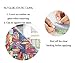 Bloss Privacy Window Film Stained Glass Window Non-Adhesive Static Cling Glass Film for Door Home Office Hotel Bathroom Living Room 17.7 Inch by 78.7 Inch