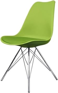 Fusion Living Inspiriert Eiffel Stuhl Esszimmer Grun Mit Beinen Aus Chrom Amazon De Kuche Haushalt