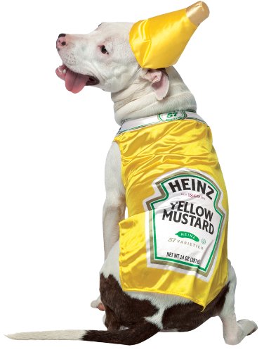 UHC Heinz Mustard Classic Bottle Funny Theme Dog Outfit Halloween Pet Costume