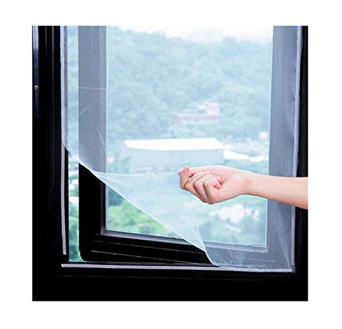 Window Screen Mesh Curtain,Mosquito Netting Adhesive Net Mesh Screen Protector with Sticky Anti Bug (130x150cm 3Packs, White)
