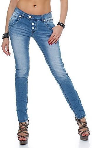 Blue Monkey Women's Jeans manie bm-3580 - Blue, Blue, L34/W30