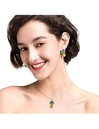 Holylove - Collar de piña para mujer con caja de regalo