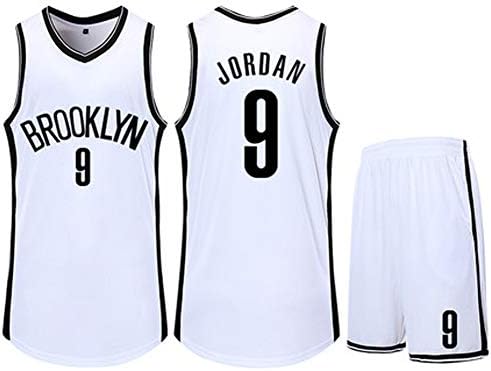 35 Men's Basketball Jersey Kevin Durant Deandre Jordan 9 Number for Brooklyn Nets Professional Basketball Uniform, Costume Athletic Apparel Clothing for Men, XS-XXXL