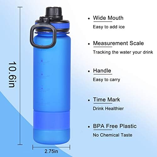 Water bottle with a day marker lid and spout, priced at $9.99.