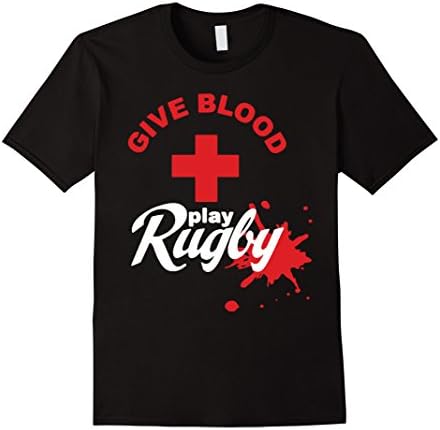 Men's Rugby Shirt - Give Blood Play Rugby Shirts XL Black