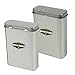 Mighty Gadget (R) Empty Vertical Hinged Lid Survival Tin Container for Geocaching or Survival Gear (2 Pack)
