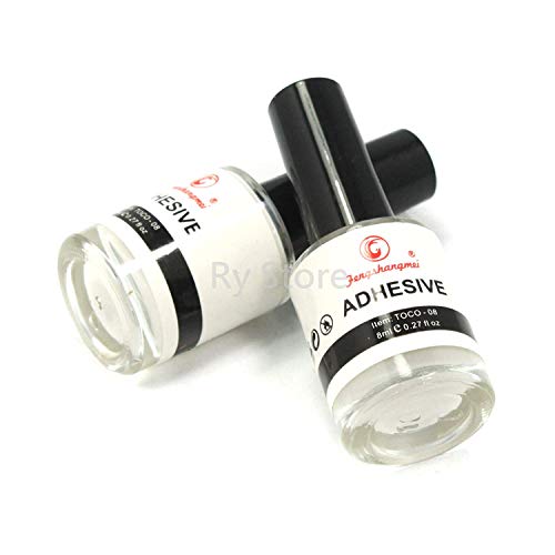 [ US Seller,Ship From CA,US ] Professional 2PCS Galaxy Star Nail Art Glue for Foil Sticker Nail Transfer Tips Decorations Adhesive White 8ml (8ML, 2PCS) - Thumbnail 3