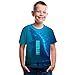 CHOICE99 Boys Cartoon Monster Shirt Kids t-Shirt 3D Printing Shirt for boy Girl Summer Tops tee, Blue, suggest hight 130 cm / 6-7 old