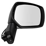 TRQ Mirror Power Manual Folding Textured Black