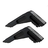 Tall Door Stopper, Rubber Large Door Stop Wedge For Big Door Gaps to Help Fix The Door For Home Office, Works on All Surfaces, Heavy Duty Non-Scratching Door Stop -Thick Type Design Black-2 Pack