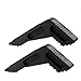 Tall Door Stopper, Rubber Large Door Stop Wedge For Big Door Gaps to Help Fix The Door For Home Office, Works on All Surfaces, Heavy Duty Non-Scratching Door Stop -Thick Type Design Black-2 Pack