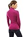 PattyBoutik Women V Neck Long Sleeve Polo Shirt (Rose Small)