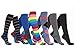 6 Pairs Women/'s Graduated Compression Trouser Socks-B 8-15mmHg, W: 6-10