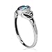 Mystic Fire Topaz 925 Sterling Silver Triquetra Celtic Knot Ring