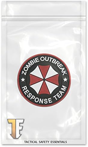 Tactical Safety Essentials PVC Velcro Morale Patch 3D Zombie Outbreak Response Team Umbrella Corporation Biohazard Red Airsoft Military Tactical 2.25"