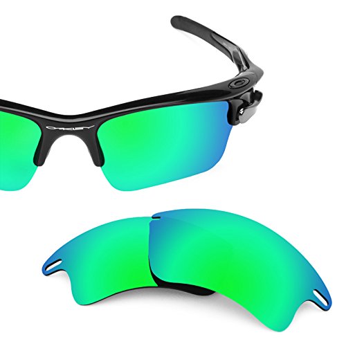 Revant Replacement Lenses for Oakley Fast Jacket XL Polarized Emerald Green MirrorShield