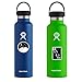 Hydro Aesthetic VSCO Stickers Water Bottles Big 50 Pack Girl Waterproof Durable Vinyl Decal for Laptop Phone Travel Case Pad (Black White)