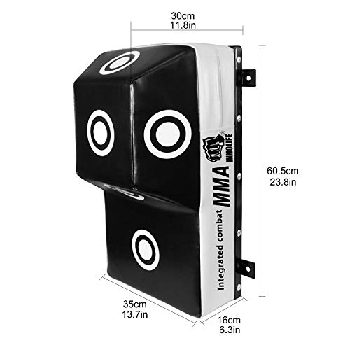 INNOLIFE Wall Mount Uppercut Heavy Bag Boxing MMA Training Punching Target(23.8x13.7x11.8 inches