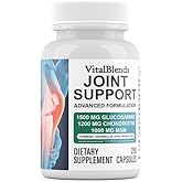 VitalBlends Glucosamine Chondroitin Turmeric Msm Boswellia - Joint Support Supplement for Relief 210 Tablets for Bones, Back, Knees, Hands (210 Capsules)