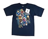 ROBLOX Boys Short Sleeve Shirt (M (10/12), Navy)