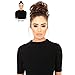 Bella Hair 100% Human Hair Scrunchie for Women Messy Bun Up-Do Hair Piece Wavy/Curly Ponytail Extensions (#4 Chocolate Brown/Dark Golden Brown)