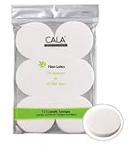 Cala Professional Non-Latex Cosmetic Sponges, For All Skin Types, 12 Count