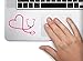 Stethoscope Heart RN Nurse Symbol Decal Funny Laptop Skin Macbook Trackpad Keypad Sticker Window