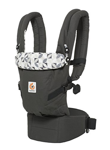 Ergobaby Adapt Award Winning Ergonomic Multi-Position Baby Carrier,
Newborn to Toddler, Graphic Grey