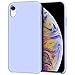 Anuck Case for iPhone XR Case 6.1 inch, Anti-Slip Liquid Silicone Gel Rubber Bumper Case with Soft Microfiber Lining Cushion Slim Hard Shell Shockproof Protective Case Cover - Light Purple