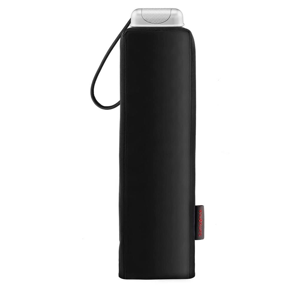 Samsonite Alu Drop S - 3 Section Manual Mini Flat umbrella, 23 cm, black