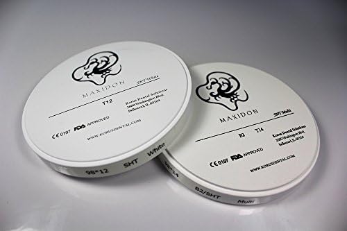 Maxidon Dental Zirconia Block Puck Disk 98x18 mm SHT WHITE