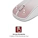 LENRUE Wireless Mouse, Portable Optical Ergonomic Mobile Mice with USB Nano Receiver for PC, Laptop, Computer, Notebook, Macbook (White Wireless Mouse)