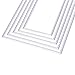 Buytra 8 Pieces Die Cuts Metal Cutting Dies Stencil for Card Making Scrapbooking Album Paper DIY Crafts, Rectangle Shape