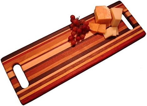 Lucky Stripes Collection Breadboard, Cutting Board - Random Hardwoods