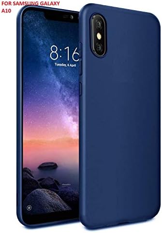 Efonebits Back Case Compatible with Samsung Galaxy A10 Case Tough Matte Blue Shock Proof Slim Back Cover Case