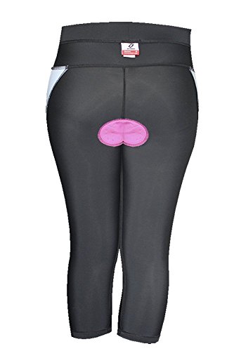 ScudoPro Capri Legging Knicker Padded Cycling Pant for Women 3/4 Green - Size XL - Thumbnail 3