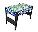 Hathaway Allure 48 inch Foosball Table for Family Game, Arcade or Rec Rooms - With Smooth Playfield, Dual Abacus Scoring, Auto Ball Return, Sturdy Leg Levelers & Foosball Balls – Black & Blue