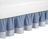 Sweet Jojo Designs Toddler Bed Skirt - Come Sail Away Nautical