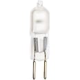 Satco S1910 35 Watt 550 Lumens T4 Halogen GY6.35 Base 12 Volt Frosted Light Bulb, Dimmable
