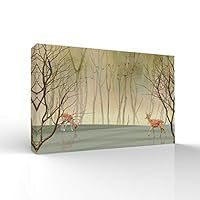signwin-Canvas Wall Art-Quiet Romantic Forest-Canvas Prints Home Artwork Decoration for Living Room,Bedroom - 12x18 inches